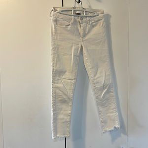 American Eagle white jeans.